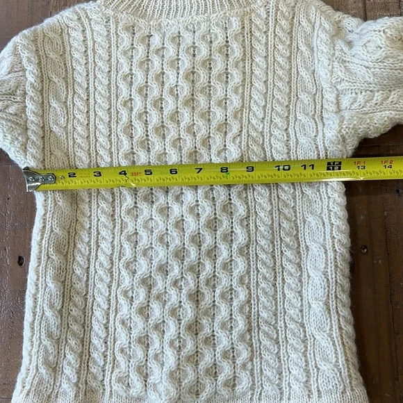 Blarney Woollen mills Irish wool cable knit sweater animal embroidered 5-6 years - Picture 5 of 5